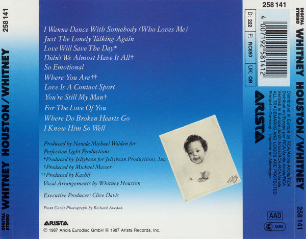 Whitney Houston – Whitney (Used) (Mint Condition) CD