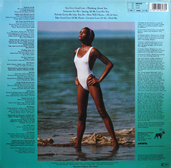 Whitney Houston - Whitney Houston (Used) (Mint Condition)  Vinyl