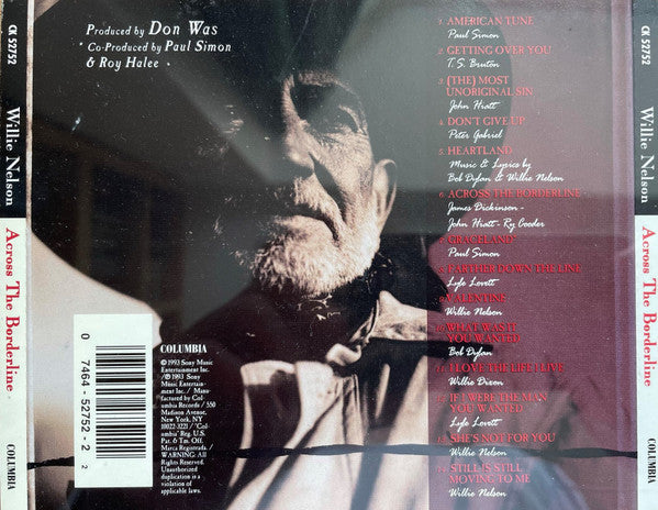 Willie Nelson – Across The Borderline (Used) (Mint Condition) CD