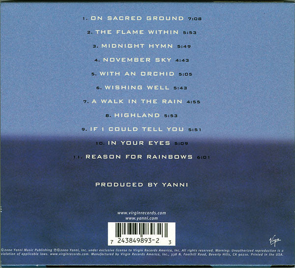 Yanni (2) – If I Could Tell You (Used) (Mint Condition) CD