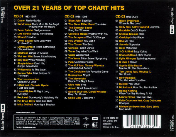 Various – Now That's What I Call Music Years 3 Discs (Used) (Mint Condition) CD
