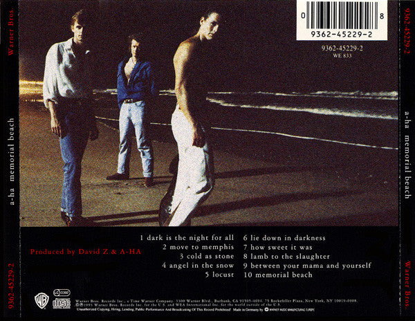 a-ha – Memorial Beach (Used) (Mint Condition) CD