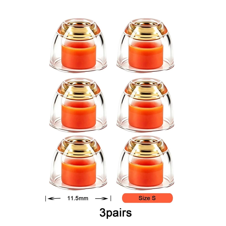 Angel Ears AE300 eartips size Small, 11.5mm, with orange core