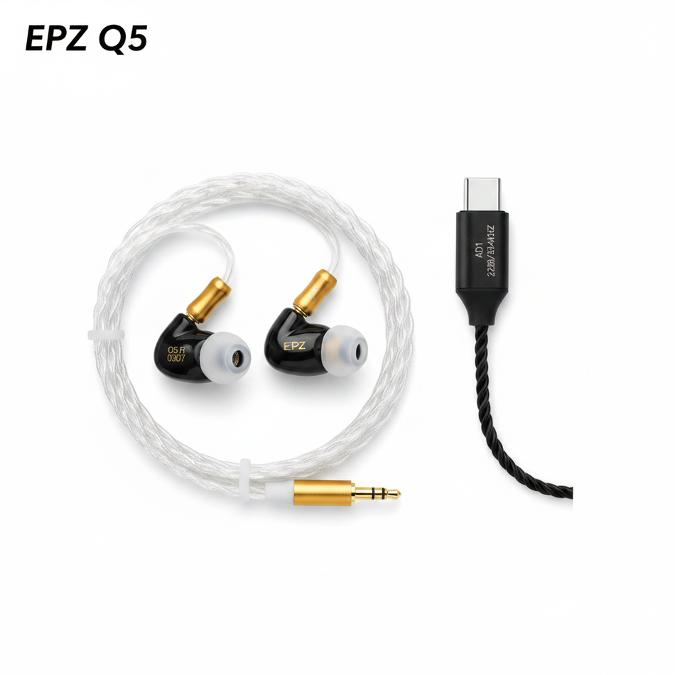 EPZ Q5 Earphone & Kiwi Ears AD1 DAC