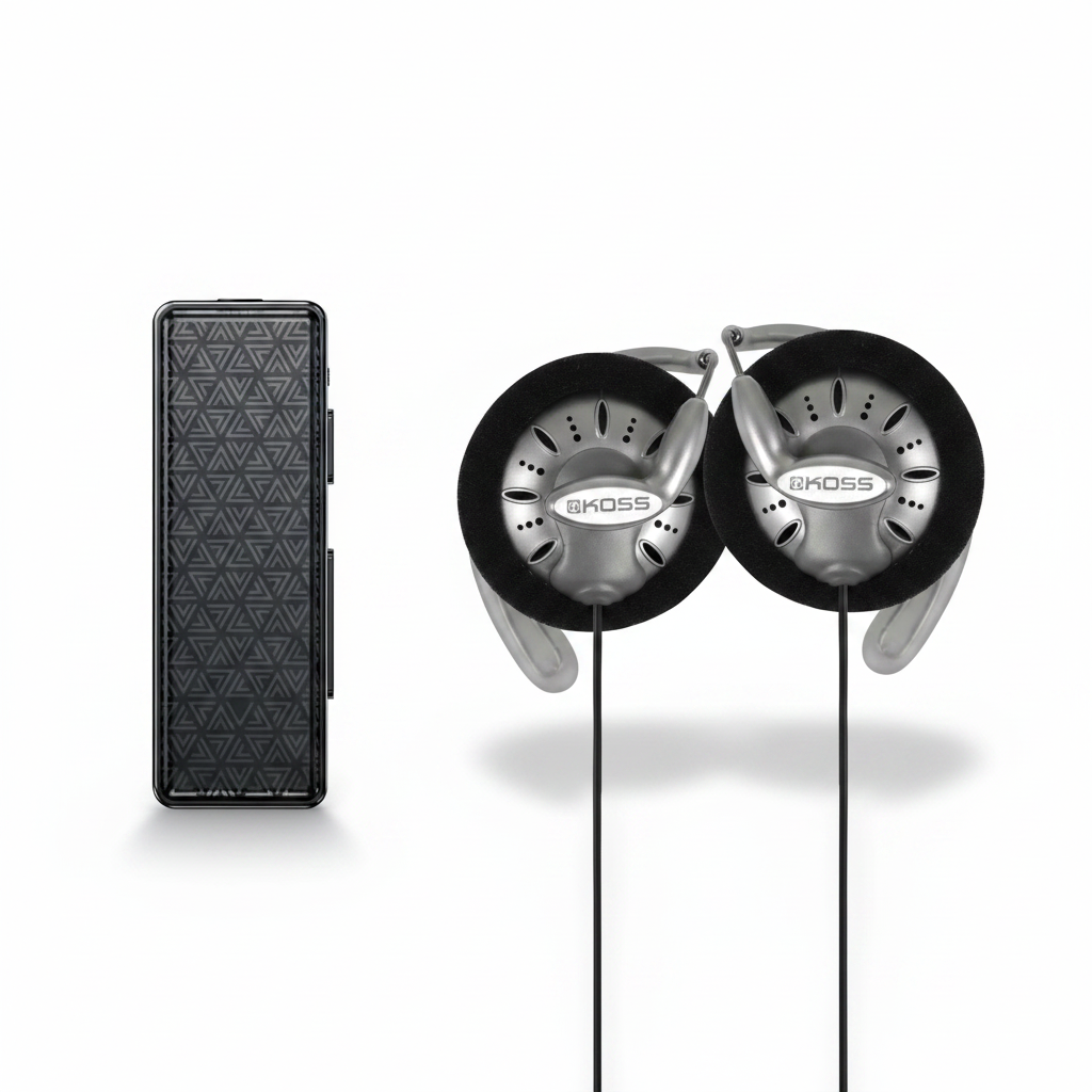 FiiO BTR11 and Koss KSC75 Side by Side