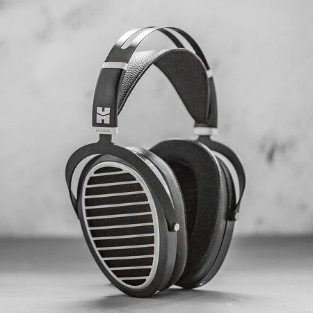 HIFIMAN Ananda Stealth Magnet Version planar magnetic headphone standing on a grey surface