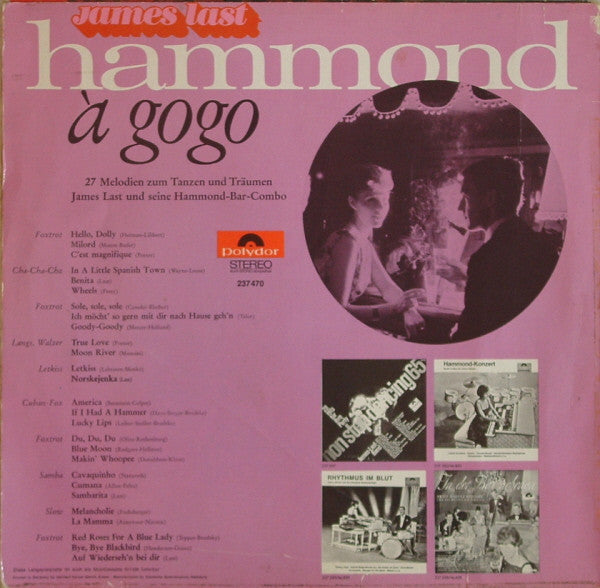 James Last Und Seine Hammond-Bar-Combo* – Hammond À Gogo (Used) (Mint Condition)