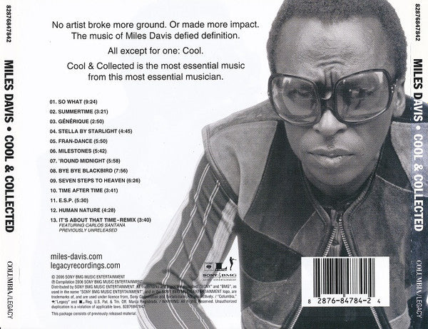 Miles Davis – Cool & Collected (Used) (Mint Condition) CD