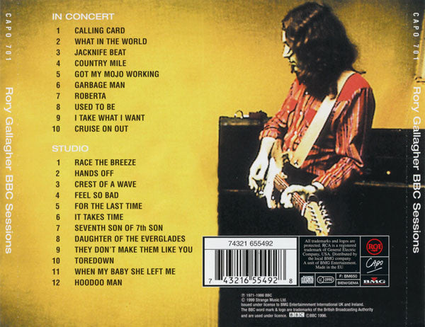 Rory Gallagher – BBC Sessions - 2 Discs (Used) (Mint Condition)