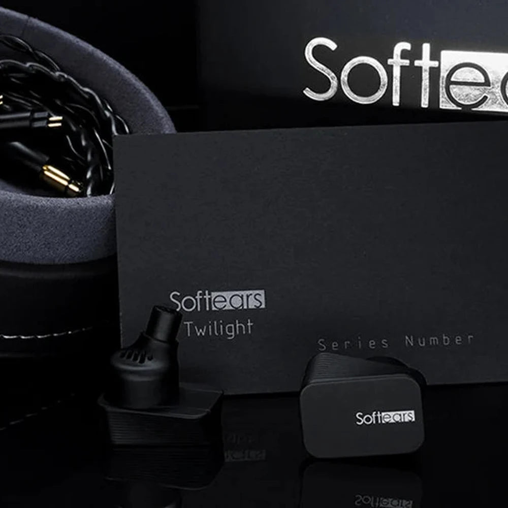 Softears Twilight earphone packaging box and accessories
