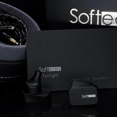 Softears Twilight earphone packaging box and accessories