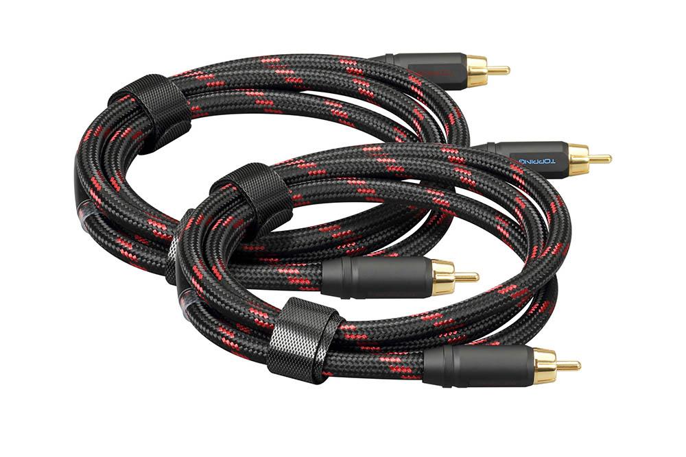 TOPPING TCR2 6N Single Crystal Copper Gold-Plated RCA Professional Audio Cable