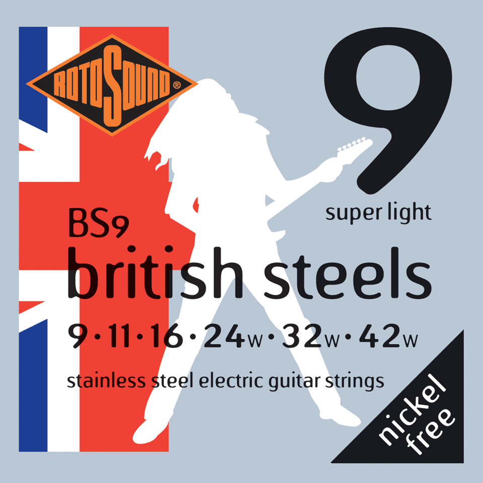 Rotosound Music Strings- British Steels Electric Guitar Strings