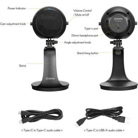 BOYA BY-PM300 Cardioid Desktop Microphone