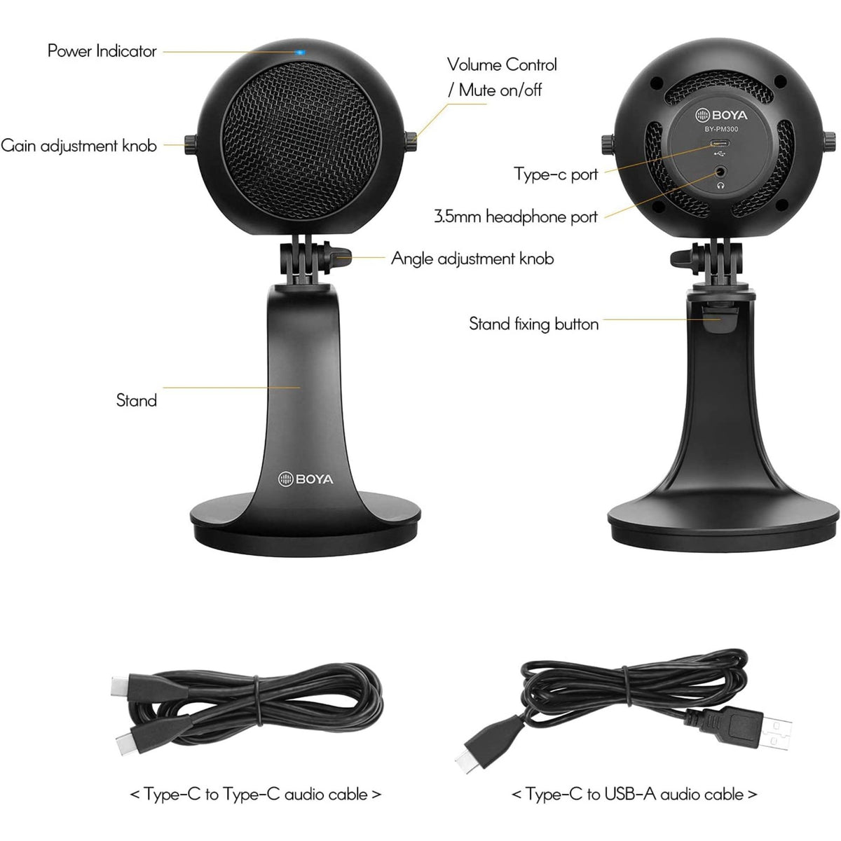 BOYA BY-PM300 Cardioid Desktop Microphone