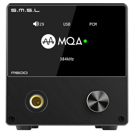 S.M.S.L M500 DAC Headphone Amp Supports MQA decoding ES9038PRO D/A chip USB Uses XMOS XU-216 with Remote Control