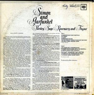 Simon And Garfunkel* ‎– Parsley, Sage, Rosemary And Thyme (Used) (Very Good Condition)