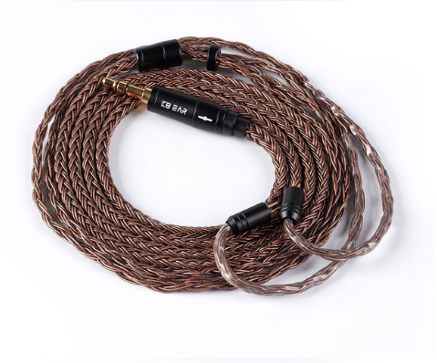 KB Ear 16 core pure copper cable With 2.5/3.5/4.4 Earphone Cable