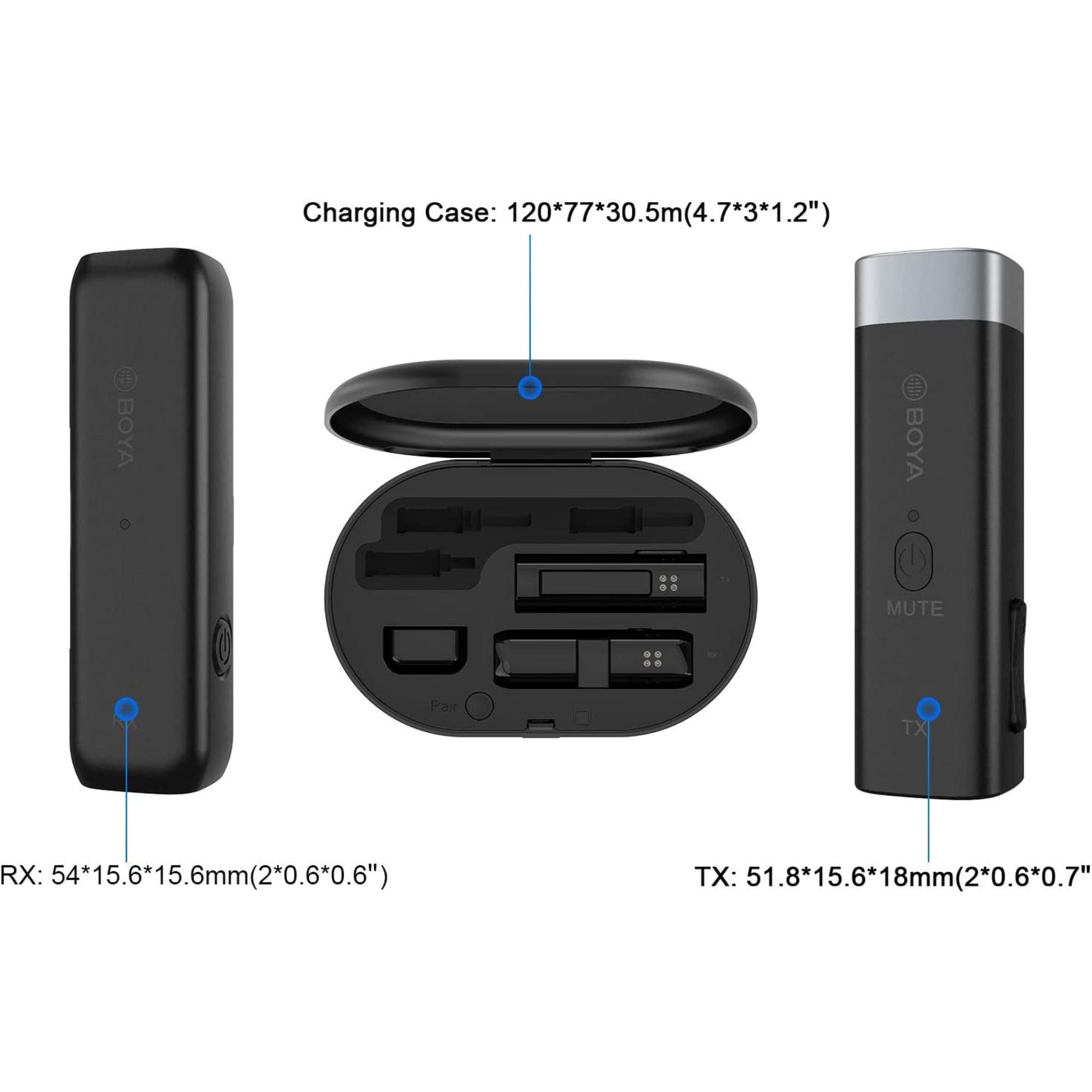 BOYA BY-WM3D 2.4GHz Wireless Microphone