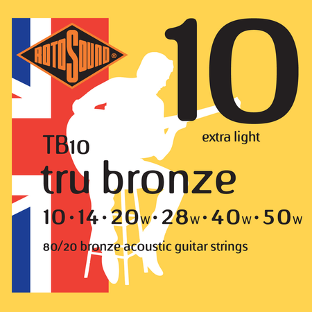 Rotosound Music Strings- Tru Bronze Acoustic Guitar Strings