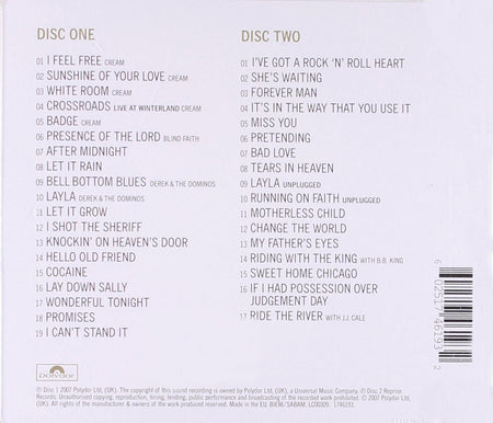 Eric Clapton ‎– Complete Clapton 2 Discs (Used ) (Mint Condition)