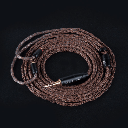 KB Ear 16 core pure copper cable With 2.5/3.5/4.4 Earphone Cable