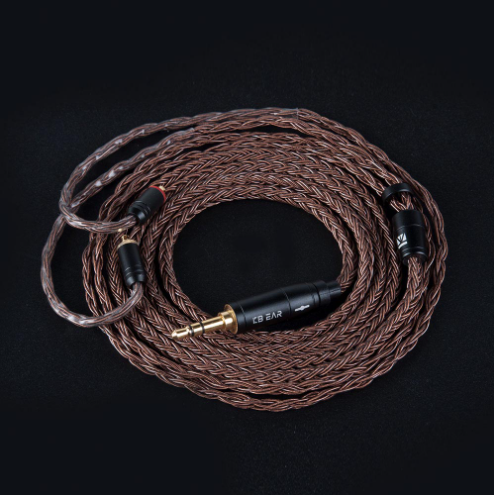 KB Ear 16 core pure copper cable With 2.5/3.5/4.4 Earphone Cable
