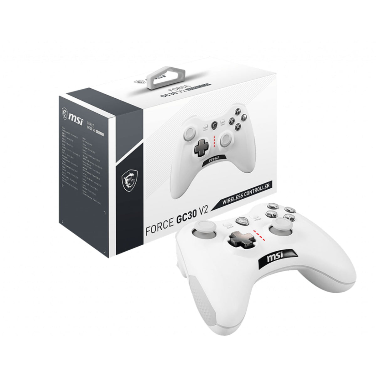 MSI FORCE GC30 V2 WHITE Wireless Gaming Controller