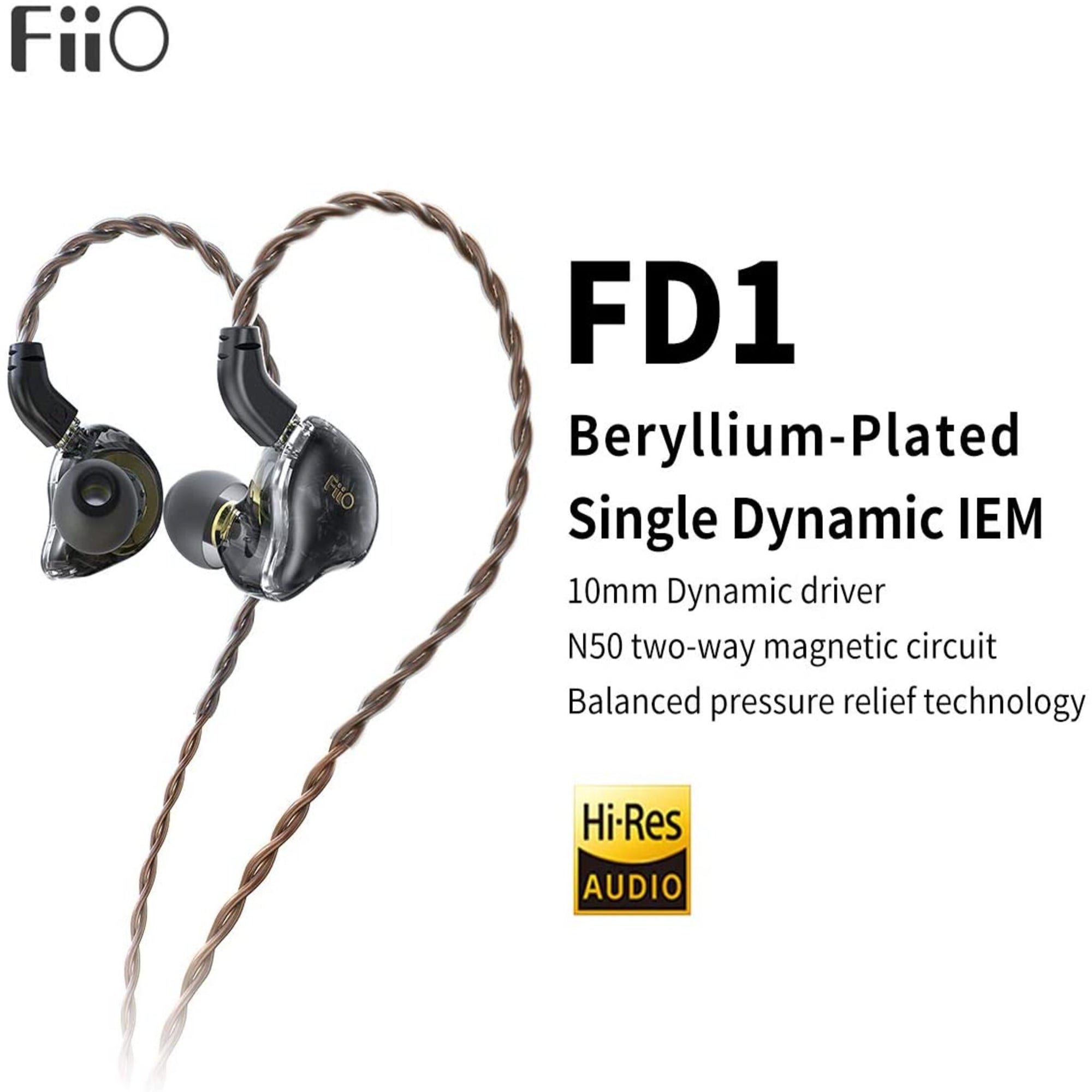 Fiio FD1 Beryllium-Plated Single Dynamic IEM