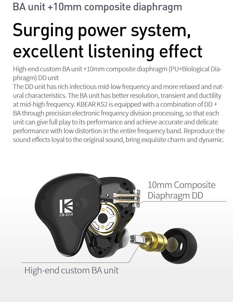 KB Ear KS2 In ear Headphone