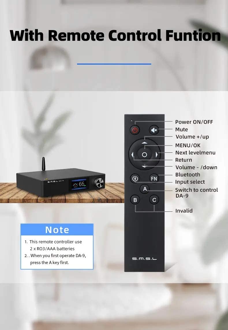 SMSL DA-9 Bluetooth digital amplifier