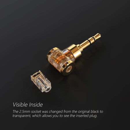 DDHIFI DJ35AG (3.5mm male to 2.5mm female) / DJ44AG (4.4mm male to 2.5mm female) Gold Version Adapter
