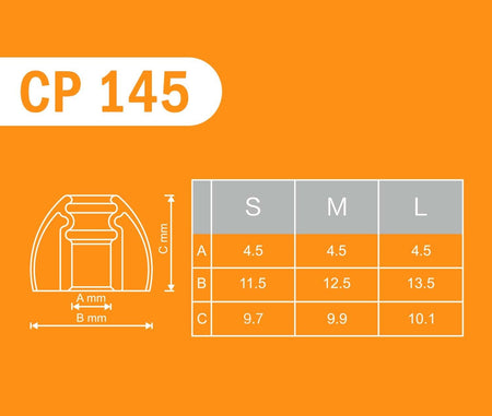 SpinFit CP145 Silicone Eartips (1 Pair)