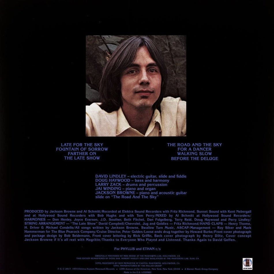 Jackson Browne - Late for the sky (Used) (Mint Condition)
