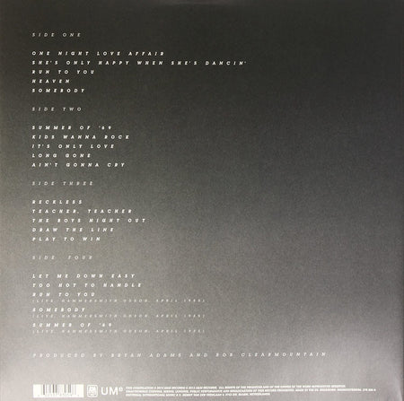 Bryan Adams - Reckless (Used) (Mint Condition)
