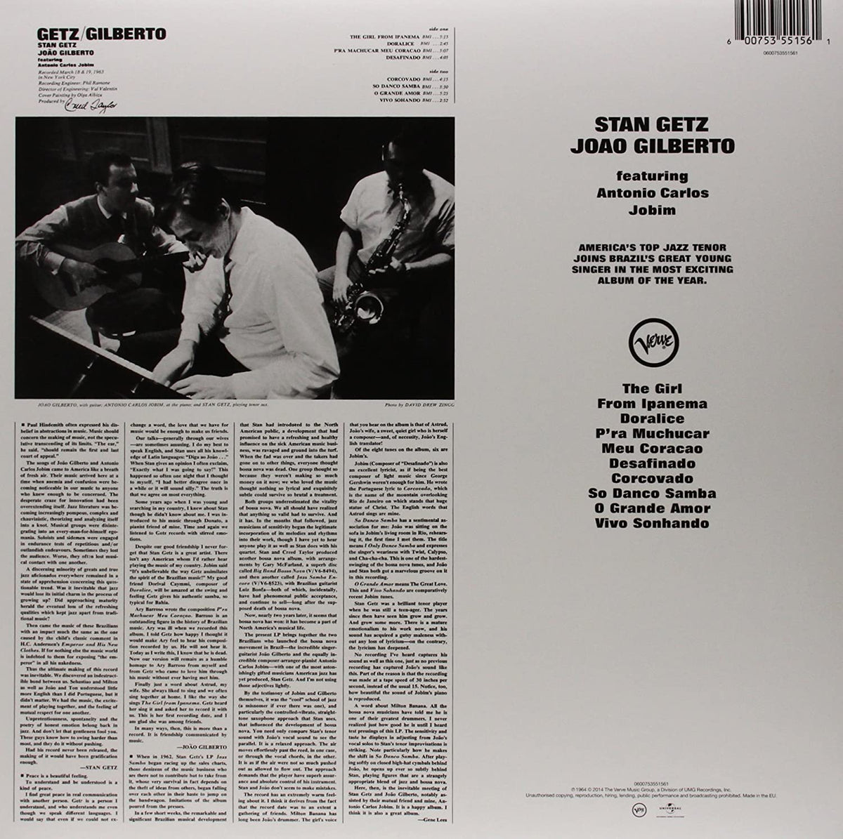 Stan Getz/ Joao Gilberto