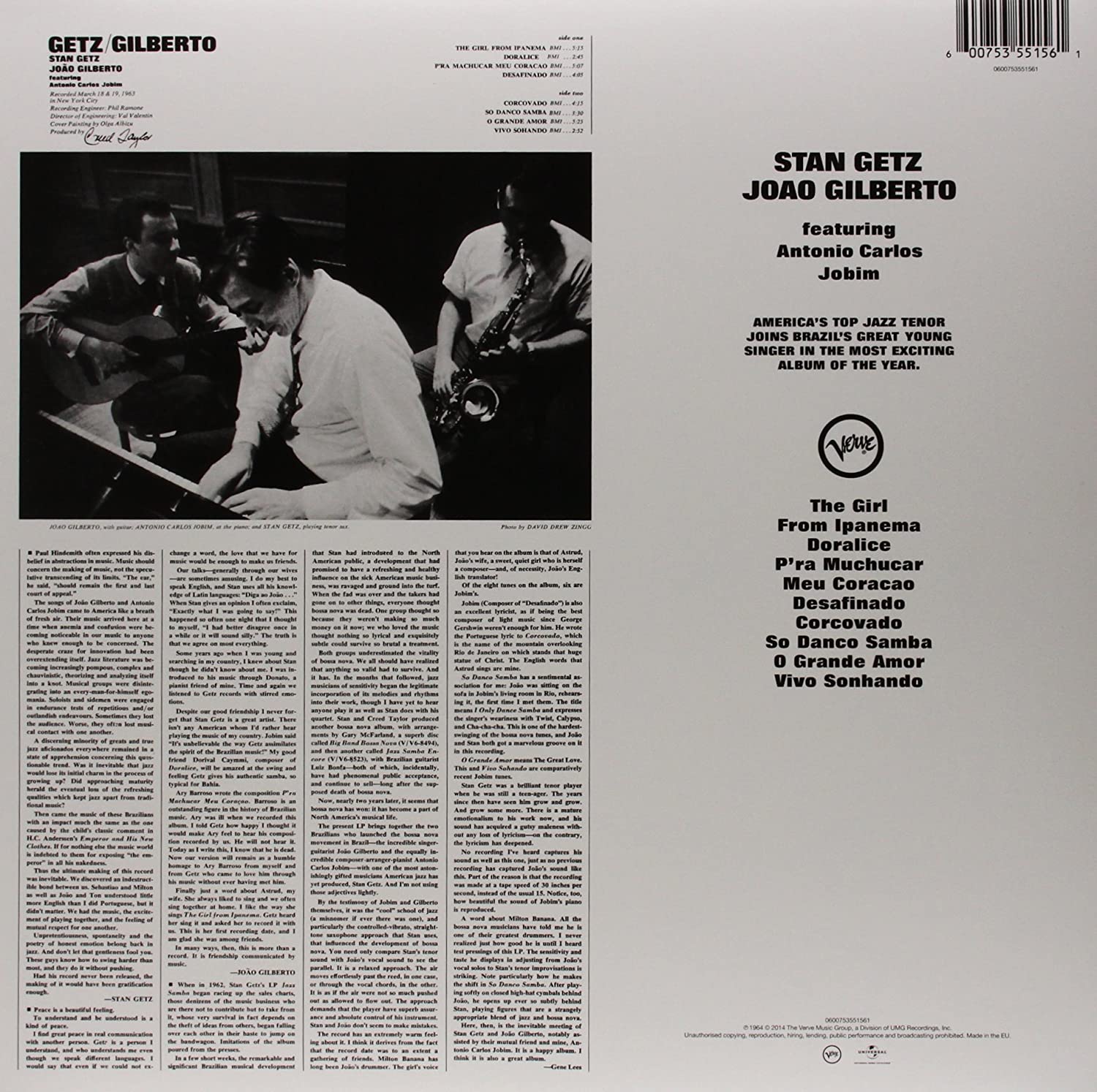 Stan Getz/ Joao Gilberto
