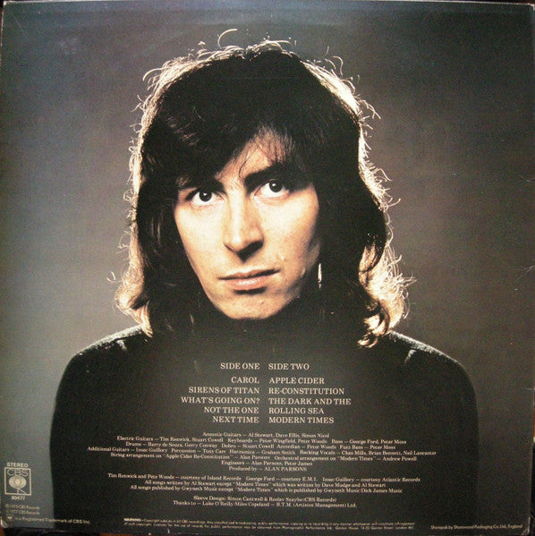 Al Stewart Modern Times (Mint Condition)