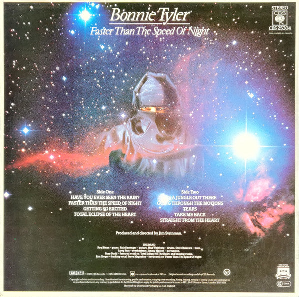 Bonnie Tyler – Faster Than The Speed Of Night (Used) (Very Good Condition)