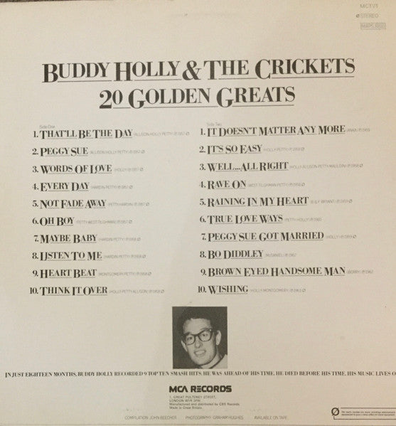 Buddy Holly & The Crickets (2) – 20 Golden Greats(Used) (Mint Condition)