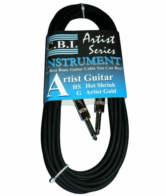 C.B.I. Artist Instrument Cable with Nickel 1/4" Connectors