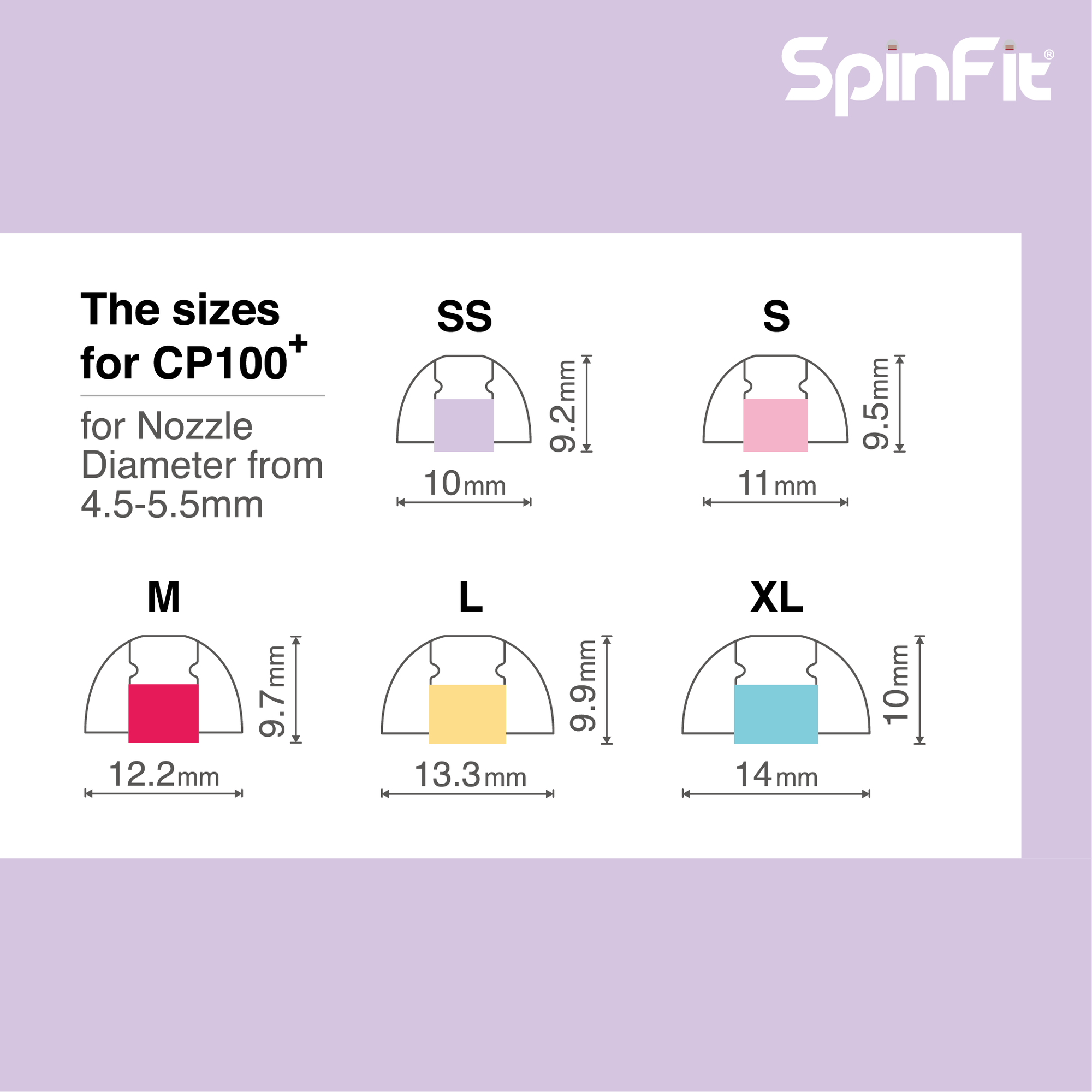 Spinfit CP100+ (V2) Silicone Eartips