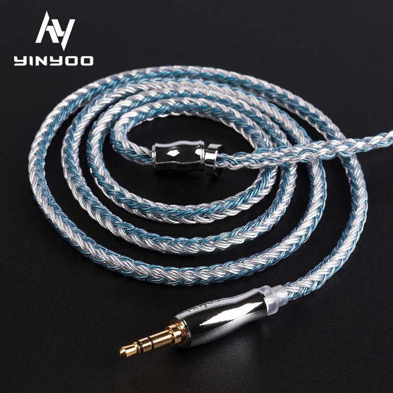 Yinyoo 16 Core High Purity Silver Plated Cable 2.5/3.5/4.4MM with MMCX/2PIN/QDC/TFZ