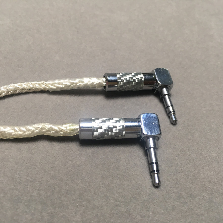 AUX Cable - Male to Male 8 Shares 58 Cores Silver Foil Wire