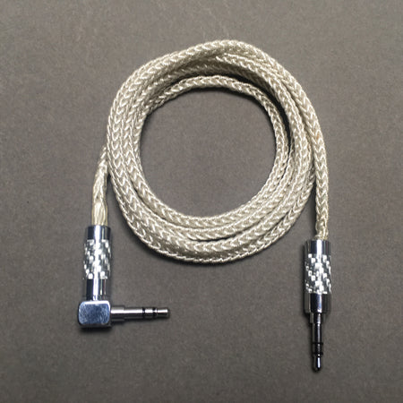 AUX Cable - Male to Male 8 Shares 58 Cores Silver Foil Wire