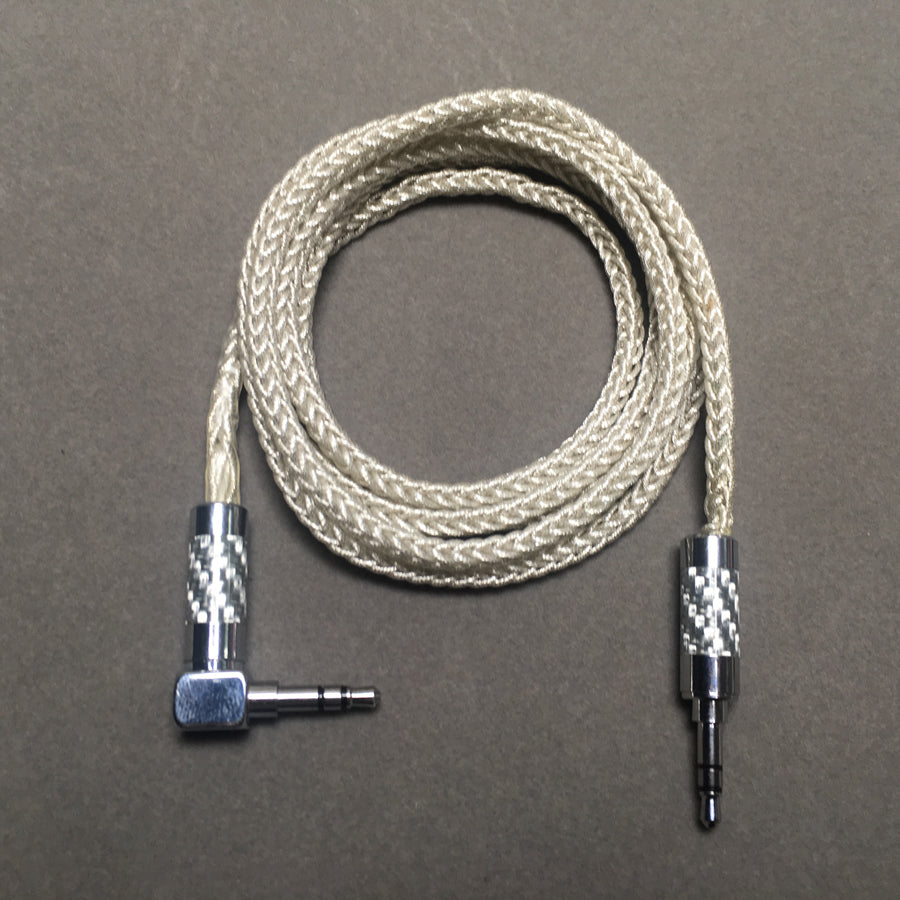 AUX Cable - Male to Male 8 Shares 58 Cores Silver Foil Wire