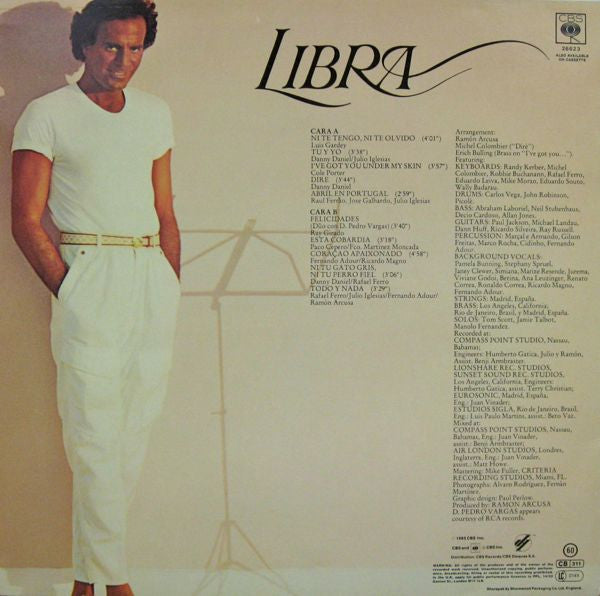 Julio Iglesias – Libra (Used) (Mint Condition)