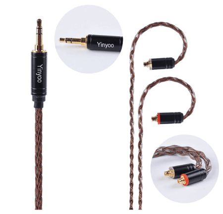 Yinyoo 8 Core Pure Copper Cable 2.5/3.5/4.4mm Balanced Cable MMCX/2pin Connector