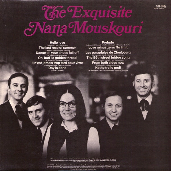 Nana Mouskouri – The Exquisite Nana Mouskouri (Used) (Mint Condition)