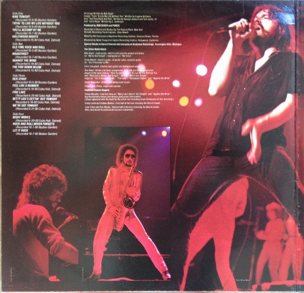 Bob Seger & The Silver Bullet Band* – Nine Tonight (Used) (Mint Condition)